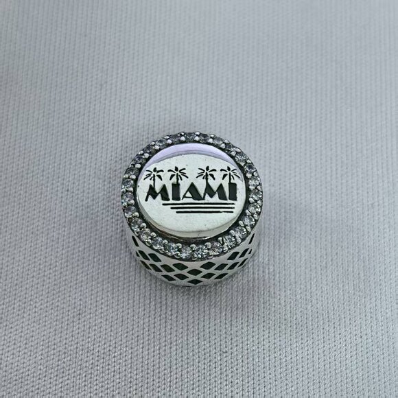 Pandora Miami Palm Charm, S925 Silver Jewelry - Picture 2 of 4